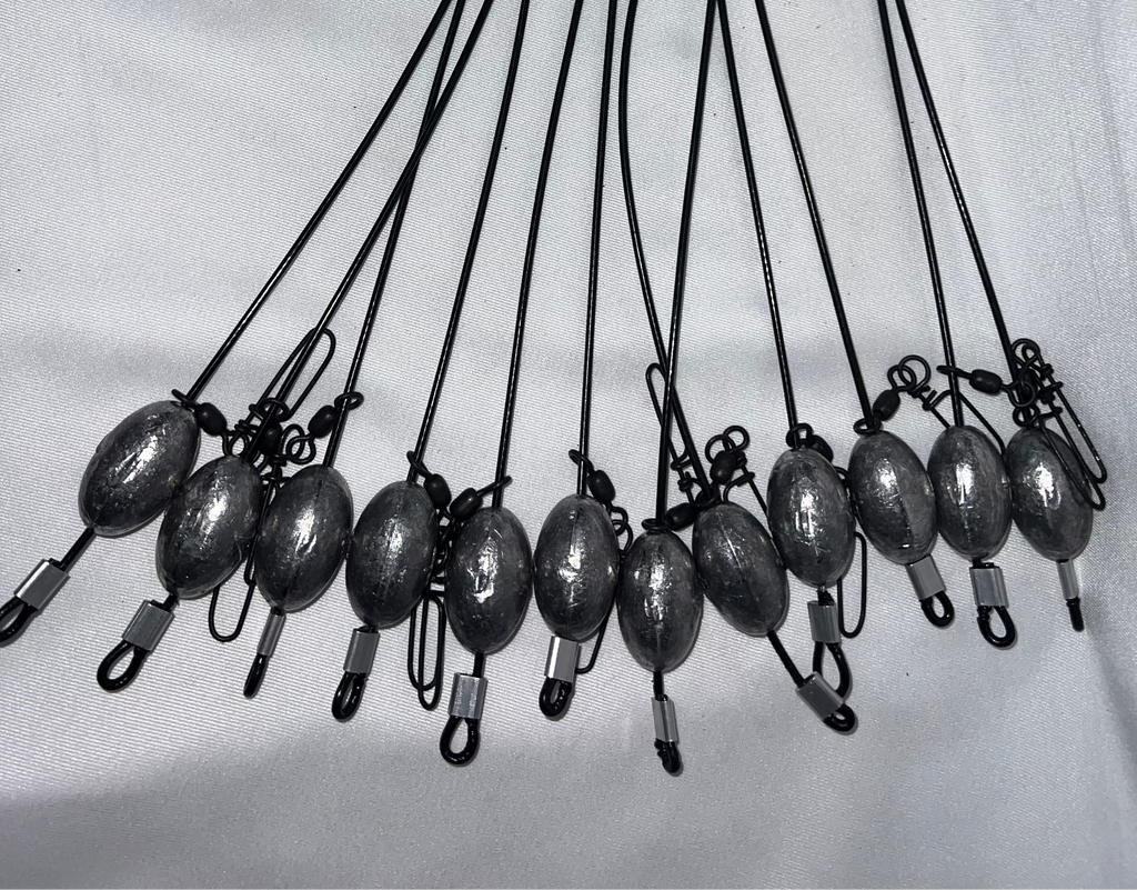 Egg Sinker Decoy Rigs - PVC (1 Dozen)