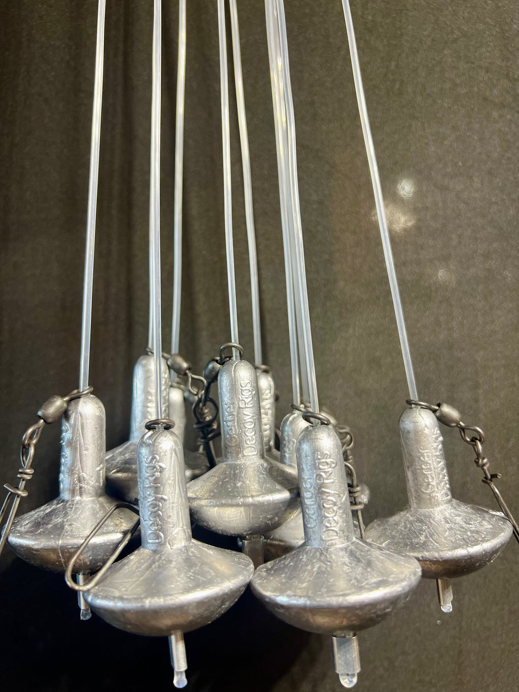 Mushroom Sinker Decoy Rigs - Monofilament (1 Dozen)